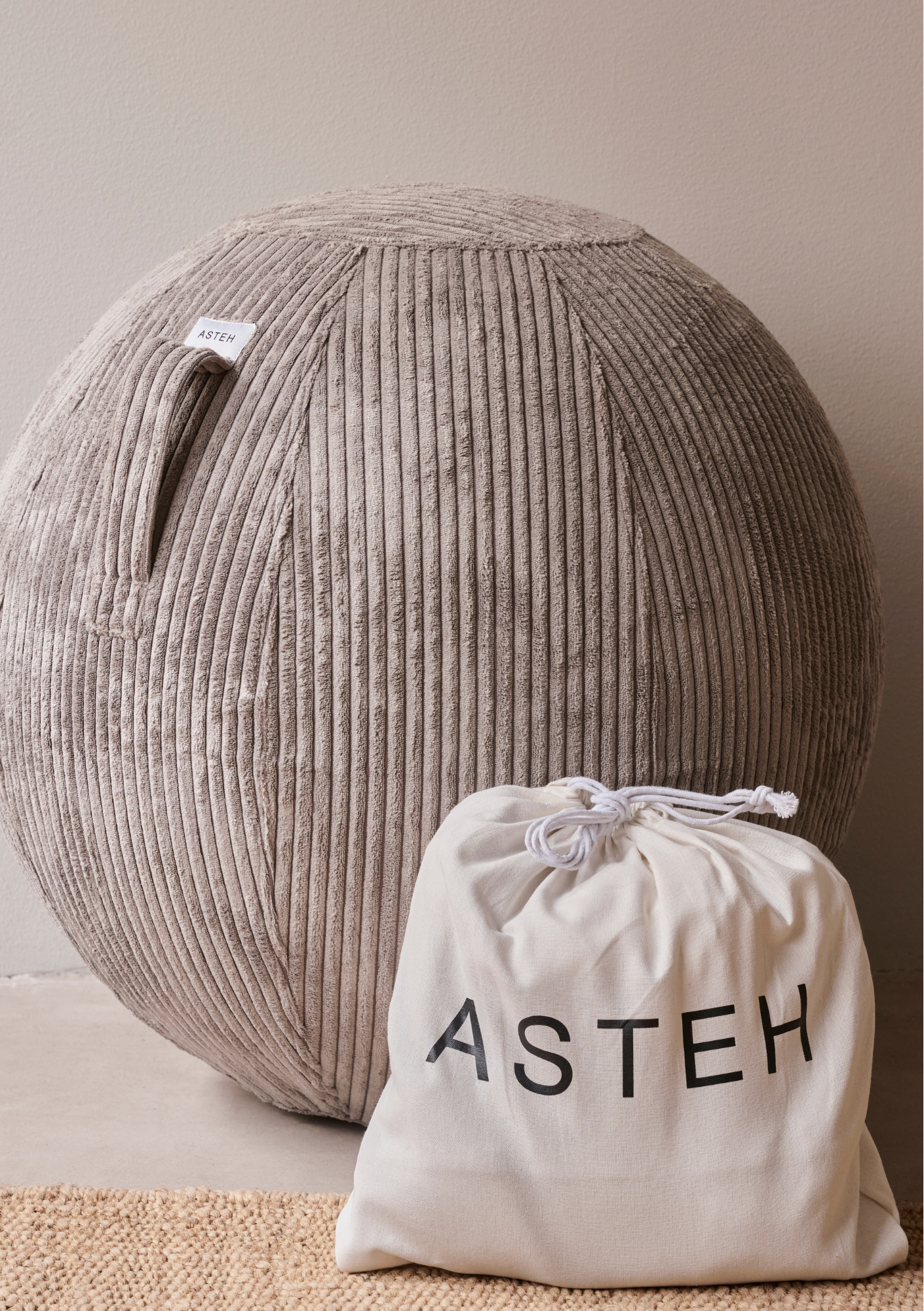 Sittboll/Pilatesboll Taupe